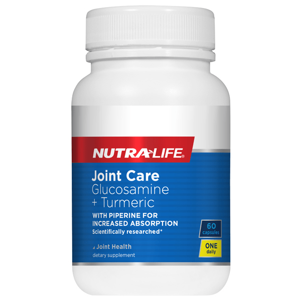 Nutralife Joint Care Glucosamine + Turmeric 60 Caps - Supplements.co.nz