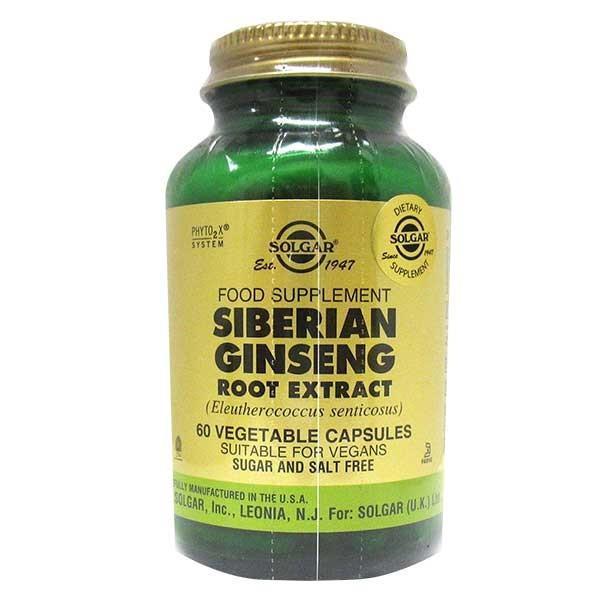 Solgar - Solgar Ginseng Siberian Root Extract 60 Vegetable Capsules - Supplements.co.nz