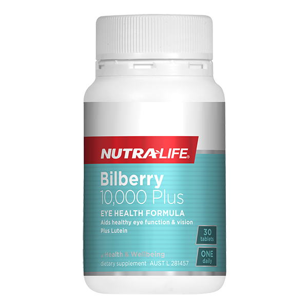 Nutralife Bilberry 10,000 and Lutein Complex 30 Tablets - Supplements.co.nz