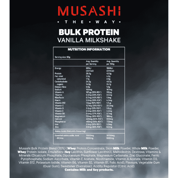 Musashi Bulk Protein 900g