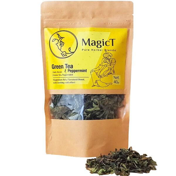 MagicT Green Tea and Peppermint 40g Pouch