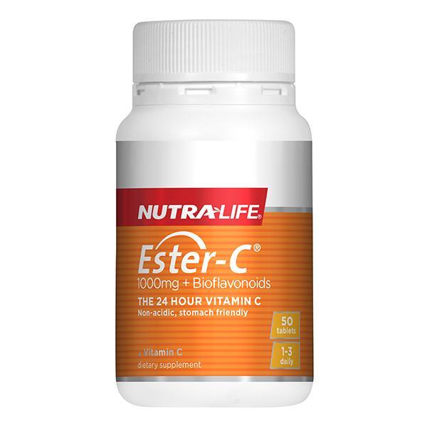 Nutralife Ester-C 1000mg + Bioflavonoids 50 Tabs - Supplements.co.nz