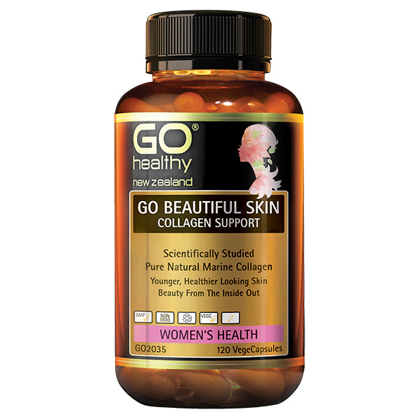 Go Healthy Go Beautiful Skin Collagen Support 120 Veggie Caps