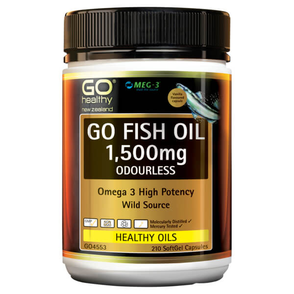 Go Healthy Go Fish Oil 1500mg Odourless 210 Capsules