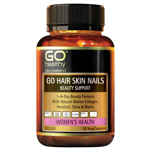 Go Healthy Go Hair Skin Nails Beauty Support 50 Veggie Caps