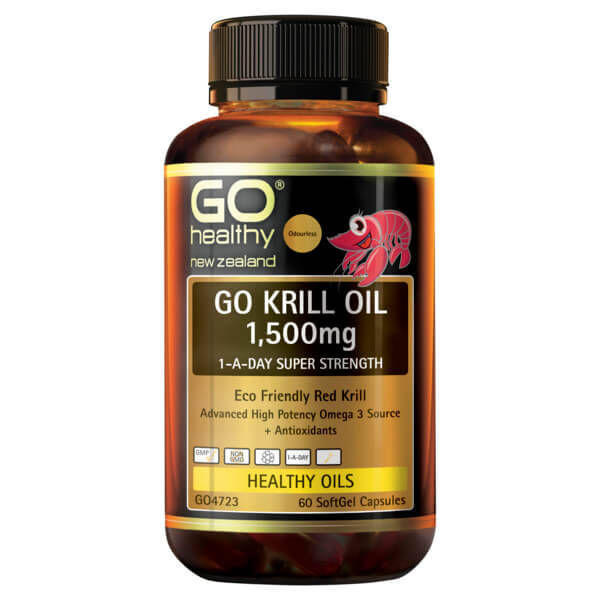 Go Healthy Go Krill Oil 1500mg 1-A-Day 60 Caps