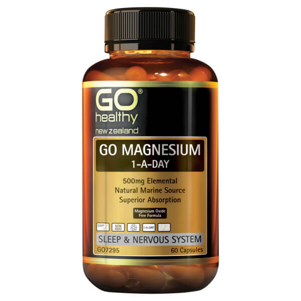 Go Healthy Go Magnesium 1-A-Day 500mg 60 Caps