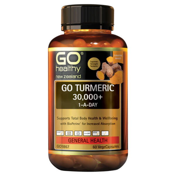 Go Healthy Go Turmeric 30,000+ 1-A-Day 60 Caps