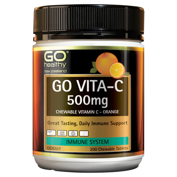 Go Healthy Go Vita-C 500mg Orange 200 Chewables
