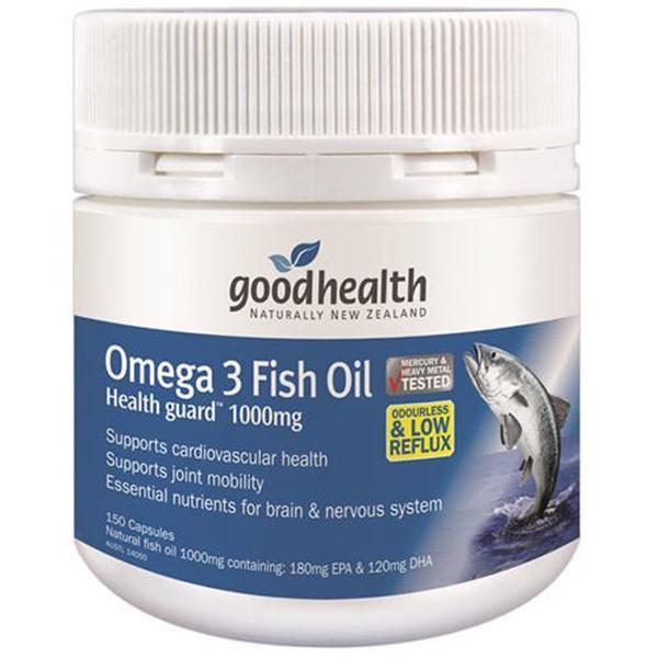 Good Health Omega 3 Fish Oil 1000mg 150 Capsules - Supplements.co.nz
