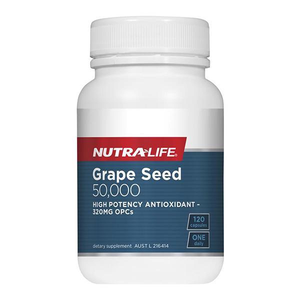 Nutralife Grape Seed 50000 120 Caps - Supplements.co.nz