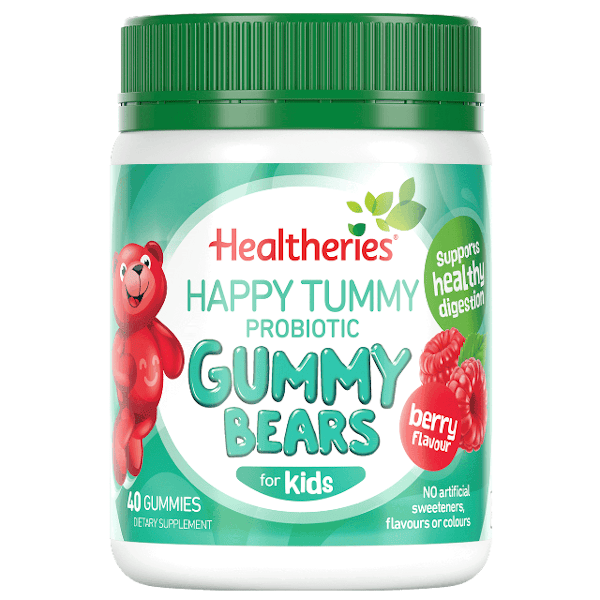 Healtheries Happy Tummy Probiotic Gummy Bears for Kids x40