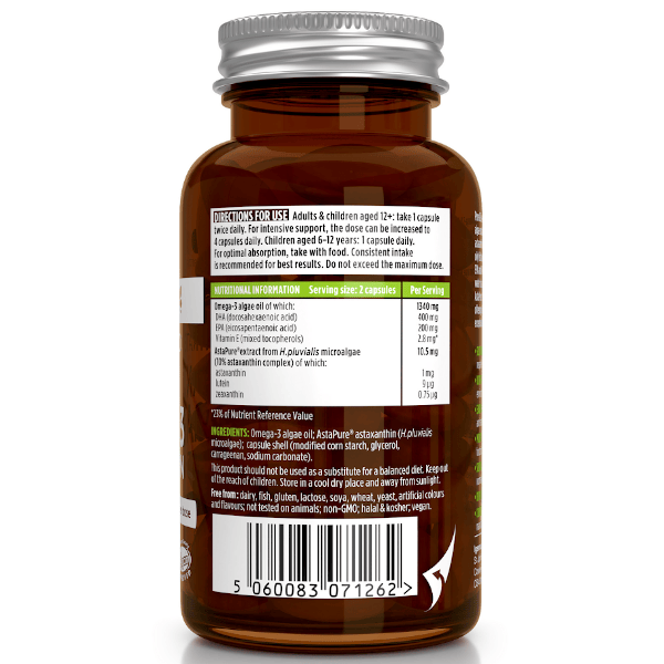 Igennus Pure &amp; Essential Vegan Omega-3 &amp; Astaxanthin 60 Caps