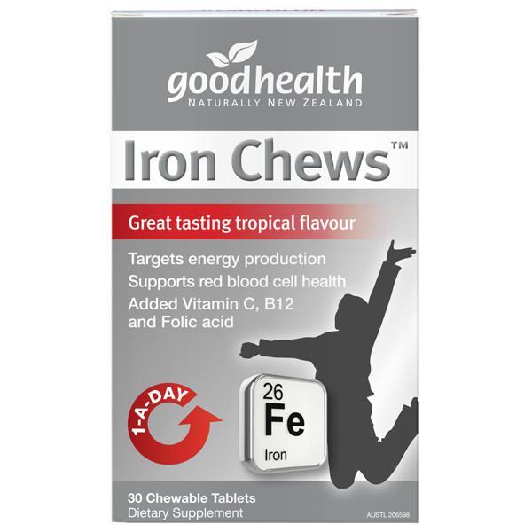 Good Health Iron Chews 30 Tabs - Supplements.co.nz