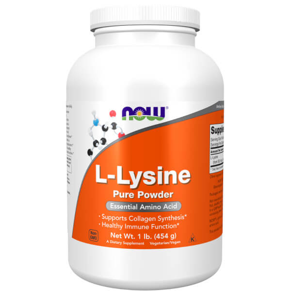 Now Foods L-Lysine Pure Powder 454g