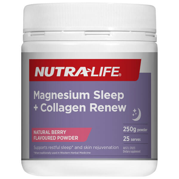 Nutralife Magnesium Sleep + Collagen Renew 250g