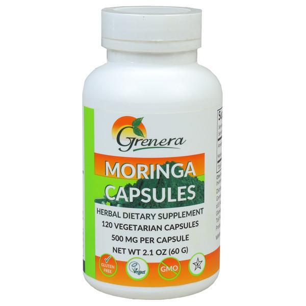 Grenera - Moringa Capsules 120 Veggie Caps-Physical Product-Grenera-Supplements.co.nz