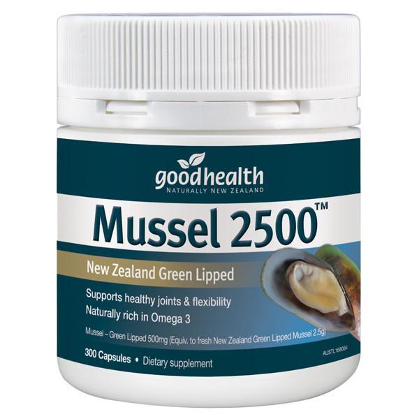 Good Health - Good Health Mussel 2500 300 Caps - Supplements.co.nz