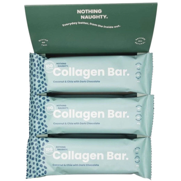 Nothing Naughty Collagen Bar 40g x12