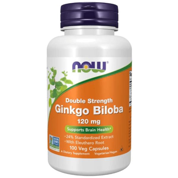 Now Foods Double Strength Ginkgo Biloba 120mg 100 Caps