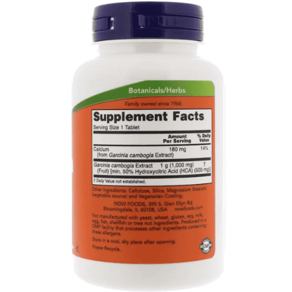 Now Foods Garcinia 1000mg 120 Tabs