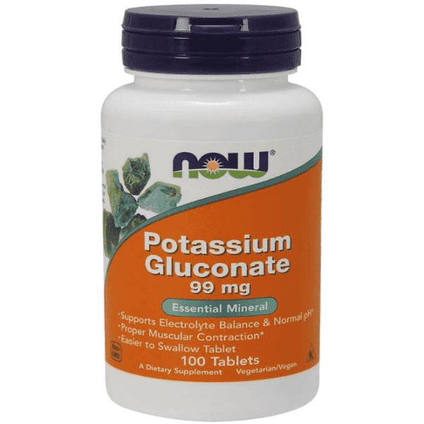 Now Foods Potassium Gluconate 99mg 100 Tabs