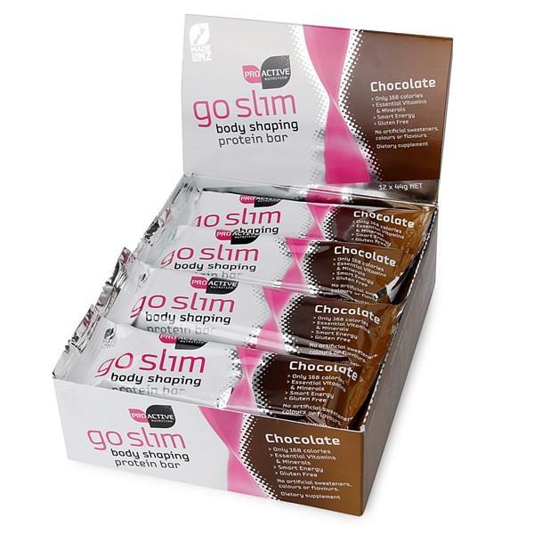 ProActive Go Slim Bar 44g x 12 Bars - Supplements.co.nz