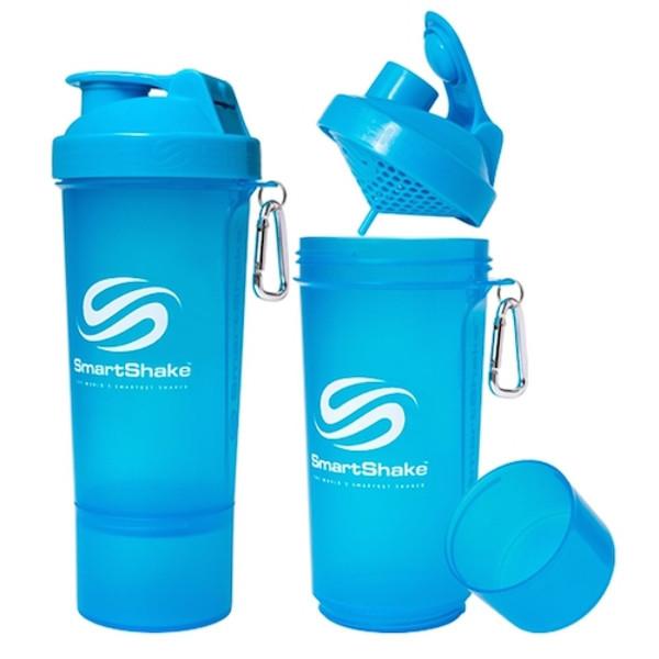SmartShake Slim 500ml-Physical Product-Smart Shaker-Neon Blue-Supplements.co.nz