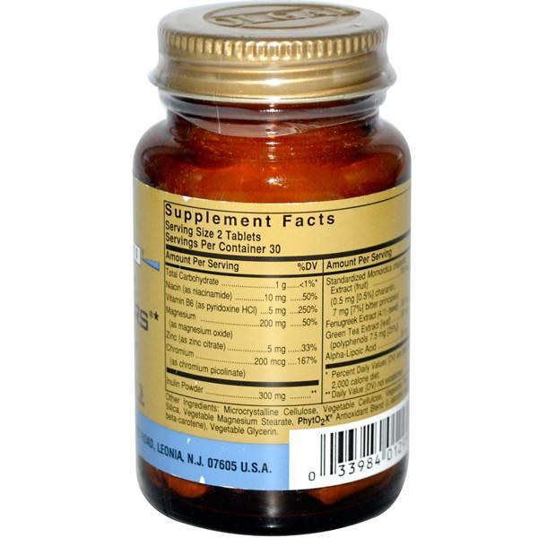 Solgar Gold Specifics Glucose Modulators 60 Vegetable Tablets-Physical Product-Solgar-Supplements.co.nz