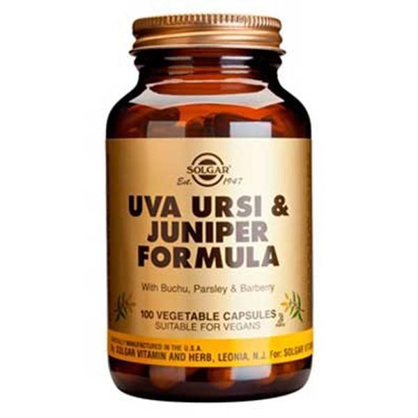 Solgar Uva Ursi &amp; Juniper Formula 100 Vegetable Capsules-Physical Product-Solgar-Supplements.co.nz