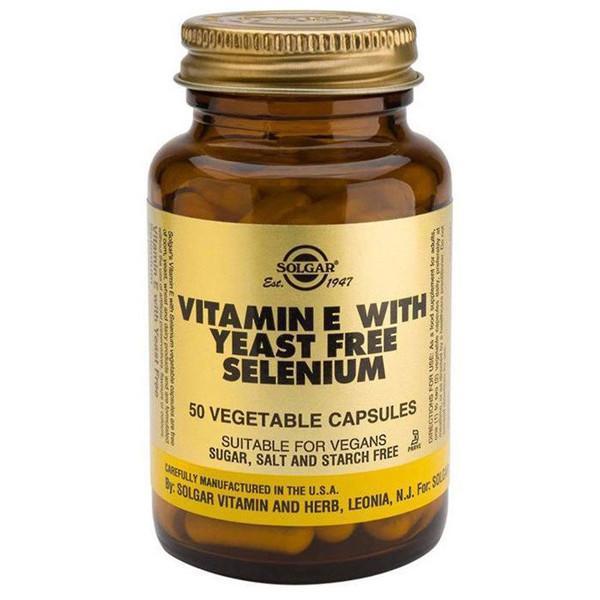 Solgar Vitamin E with Selenium 50 Capsules-Physical Product-Solgar-Supplements.co.nz