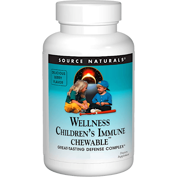 Source Naturals Wellness Children&#39;s Immune Chewable 60 Wafers