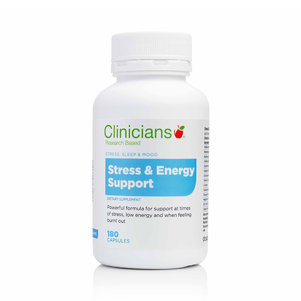 Clinicians Stress &amp; Energy Support 180 Capsules