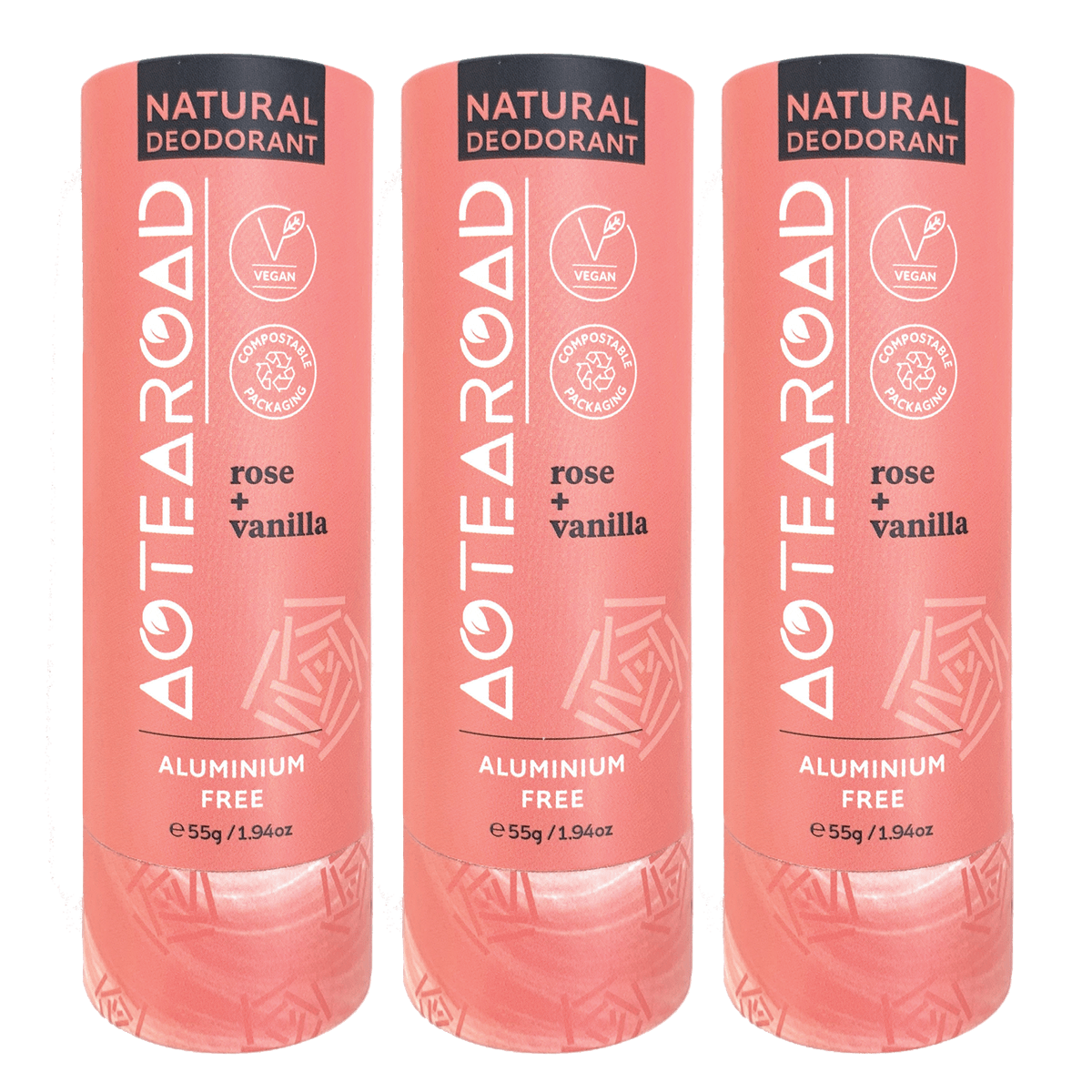 Aotearoad Natural Deodorant 60g x3 (3x Sticks)