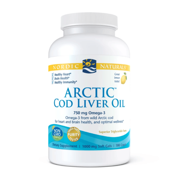 Nordic Naturals Arctic Cod Liver Oil 180 Softgels