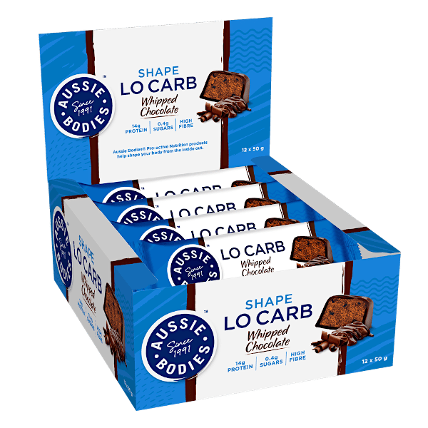 Aussie Bodies Shape Lo Carb Whipped Bars 50g x12