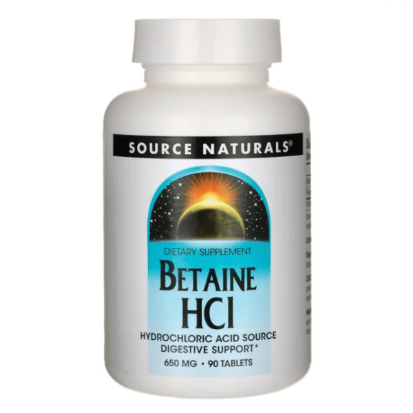 Source Naturals Betaine HCl 90 Tabs