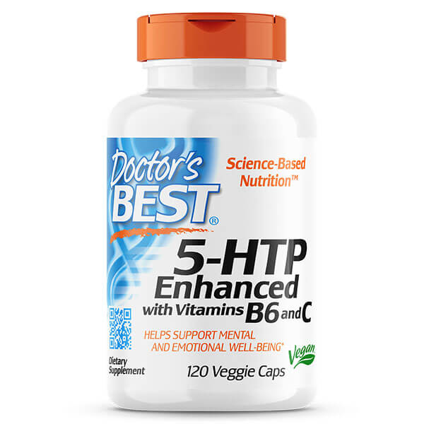 Doctor&#39;s Best 5-HTP Enhanced with Vitamins B6 and C 120 Capsules