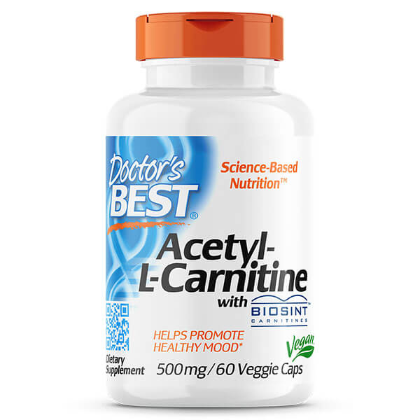 Doctor&#39;s Best Acetyl-L-Carnitine 500mg 60 Veggie Caps