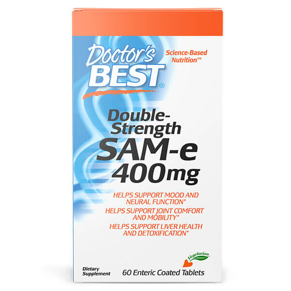 Doctor&#39;s Best SAM-e 400mg Double Strength 60 Tabs