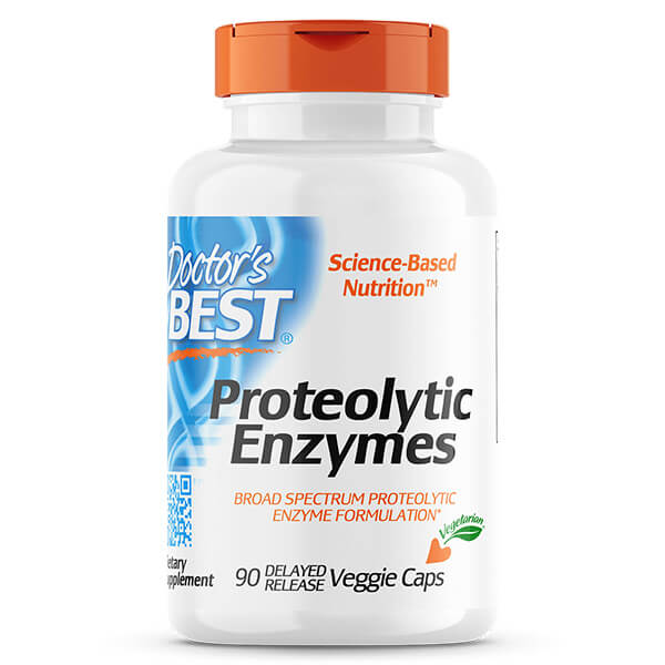 Doctor&#39;s Best Proteolytic Enzymes 90 Veggie Caps