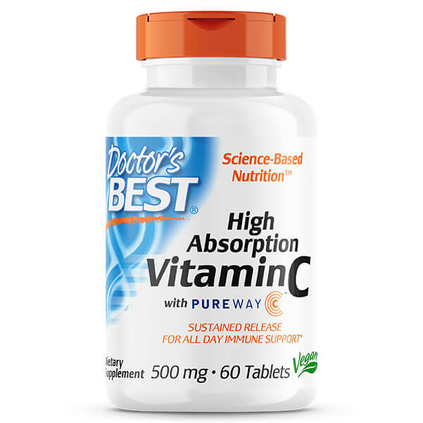 Doctor&#39;s Best Sustained Release Vitamin C with PureWay-C 500mg 60 Tabs