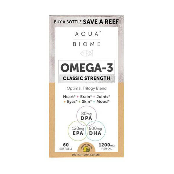Enzymedica Aqua-Biome Fish Oil Classic Strength 60 Softgels