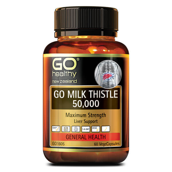 Go Healthy Go Milk Thistle 50,000 60 Veggie Caps