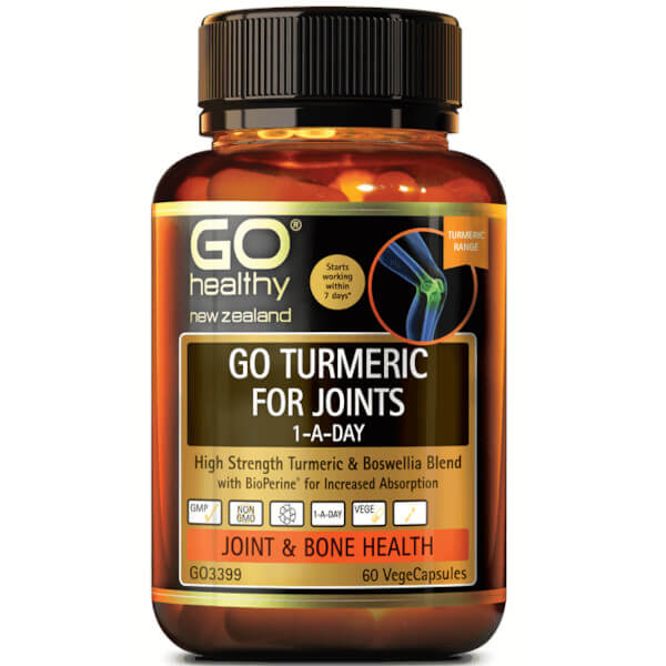 Go Healthy Go Turmeric for Joints 1-A-Day 60 Caps
