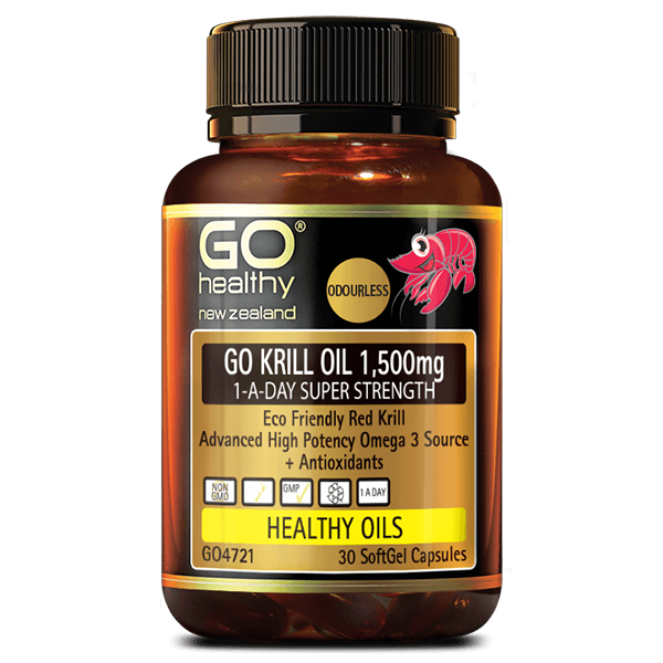 Go Healthy Krill Oil 1500mg 1-A-Day 30 Caps - Supplements.co.nz
