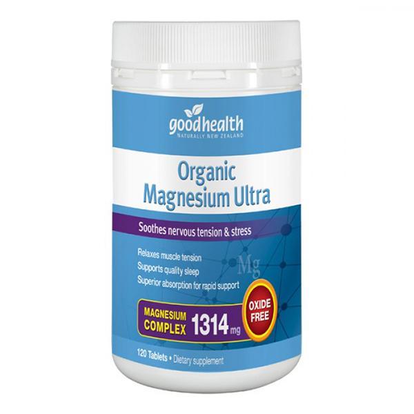 Good Health Organic Magnesium Ultra 120 Tablets - Supplements.co.nz