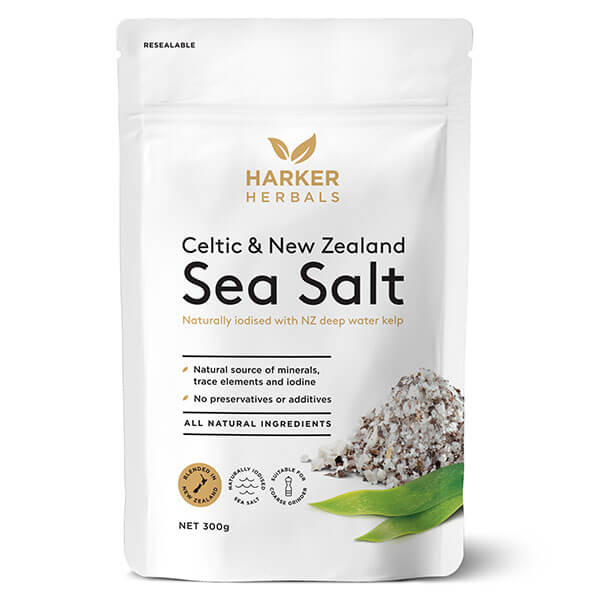 Harker Herbals Celtic &amp; NZ Sea Salt with Kelp 300g