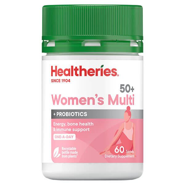 Healtheries 50+ Women&#39;s One-A-Day with Probiotics 60 Tablets