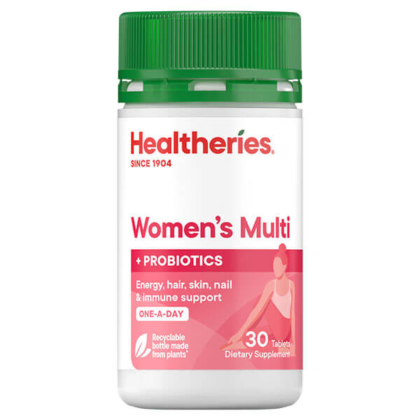 Healtheries Women&#39;s Multi One-A-Day with Probiotics 30 Tabs